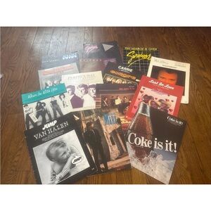 Vintage 14 piece 80s sheet music